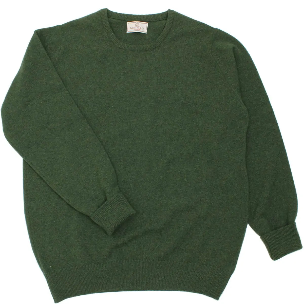 The Ayre 2ply Crew Neck Pure Lambswool Sweater Crew Neck Robert Old Rosemary 36&quot; UK 