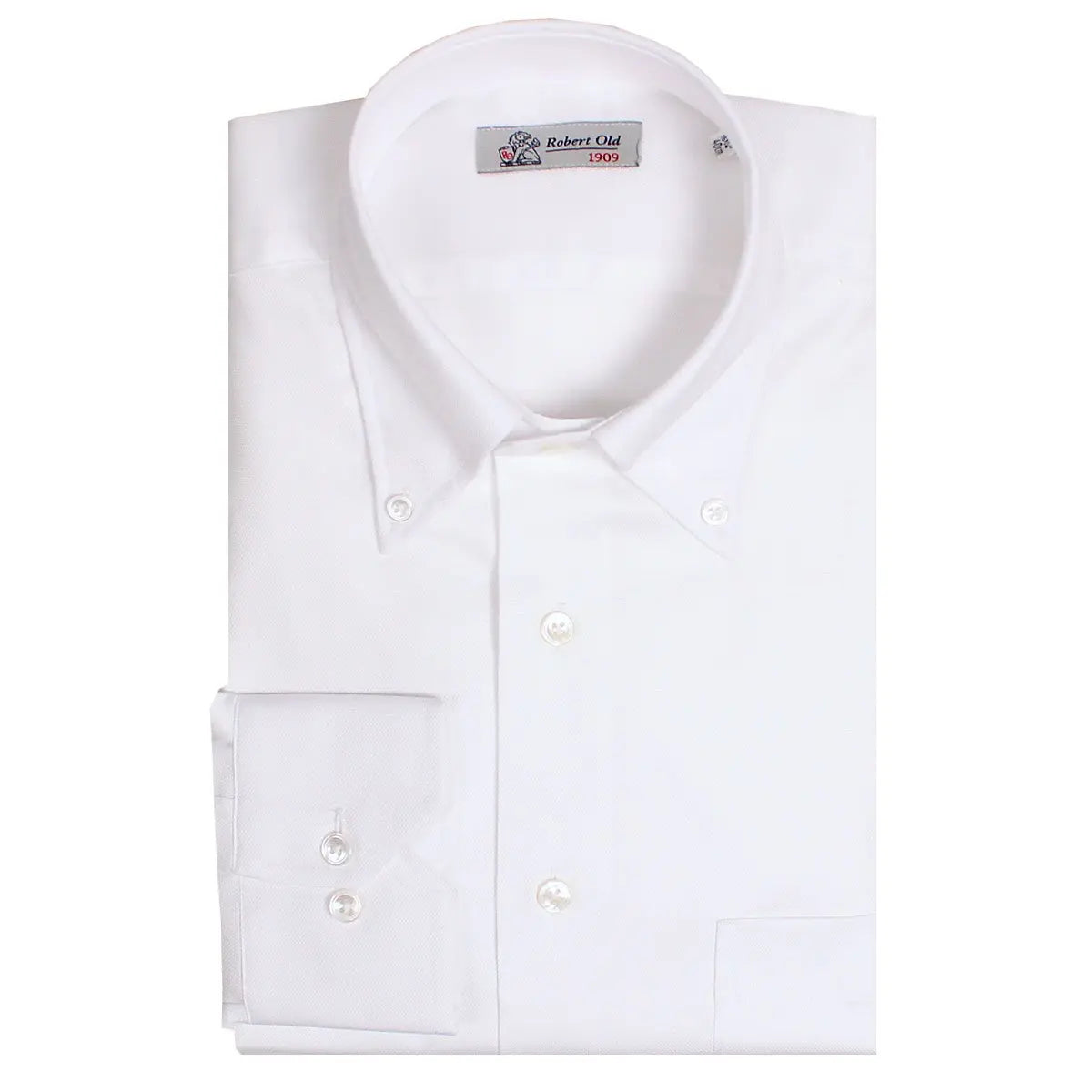 White Voyage Swiss Cotton Shirt  Robert Old   