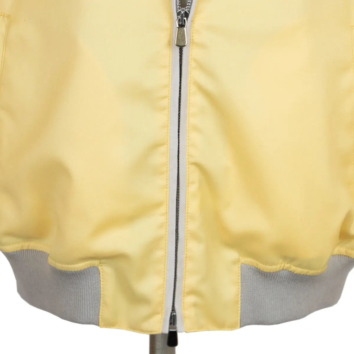 Yellow Wool & Goat Suede Bomber Jacket  Robert Old   